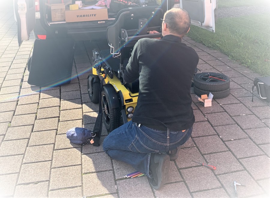 Annual Maintenance of a Swiss Viva power wheelchair